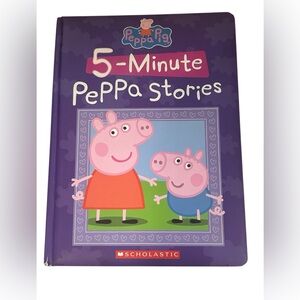 🎉6/$20 ‘FIVE MINUTE PEPPA STORIES’ HARDCOVER CHILDREN’S BOOK